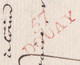 1800/An 8 -  Marque Postale 57 DOUAY Douai  En Rouge Sur LAC De 2 Pages Vers Lille, Nord - Taxe 4 - Période Du Consulat - 1701-1800: Precursors XVIII
