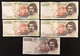 100000 Lire Caravaggio I° Tipo Serie E 1992 + II° Tipo A B C D  1994 1995 1997 Lotto.309 - 10.000 Lire