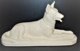 STATUE CHIEN LOUP CERAMIQUE ART DECO DIGOIN & SARREGUEMINES N°5546 Collection Déco Vitrine - Digoin (FRA)