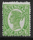 QUEENSLAND 1907 6d BRIGHT GREEN  SG 297 VERY LIGHTLY MOUNTED MINT Cat £19 - Ongebruikt