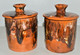 Delcampe - 2 POTS COUVERTS CERAMIQUE VINTAGE TYPE VALLAURIS NON MARQUES POT A TABAC Déco Collection Vitrine - Vallauris (FRA)