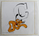 AUTOCOLLANT JEU DES LETTRES MYSTERE WALT DISNEY C Pluto 70's - Adesivi