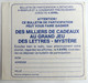 AUTOCOLLANT JEU DES LETTRES MYSTERE WALT DISNEY R Donald 70's - Adesivi