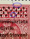 PORTO-COAT OF ARMS-1 D-OVERPRINT TERRITORI SLOVENI-OCCUPATI LUBIANA -SLOVENIA-ERROR-O- RARE-ITALY-YUGOSLAVIA-1941 - Imperforates, Proofs & Errors