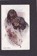 Dog Card - Gordon Setters.   Artist Drawn.  James Henderson. - Perros