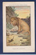 Chromo Chocolat Publicitaire Van Houten Art Nouveau En 2 Volets Fables De La Fontaine Lion Rat - Van Houten