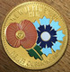 75006 PARIS EXPOSITION GRANDE GUERRE COQUELICOT MDP 2018 MÉDAILLE MONNAIE DE PARIS JETON TOURISTIQUE MEDALS COIN TOKENS - 2018