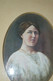 Delcampe - JOLIE PETITE PEINTURE PORTRAIT FEMME 1900 Cadre Bois Sous Verre Collection - Tempere