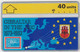 GIBRALTAR - 20 Years Of Gibraltar In The EEC, 40 U, 01/93, CN:308A,  Tirage 20.000, Mint - Gibilterra