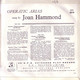 JOAN HAMMOND UK EP  - OPERATIC ARIAS - Opéra & Opérette