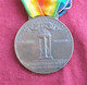 Medaglia Interalleata Per La Vittoria 1GM Originale Marcata S. Johnson - Italy