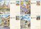 5 Stamped Stationery Postcards (Cities And Communications) - Other & Unclassified