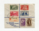 !!! SERIE EXPO 1937 SUR LETTRE RECO DE DOUALA POUR L'ANGLETERRE DE 1937 - Storia Postale