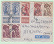 Lettre 1951 Cameroun Yaoundé Pour Mérignac Gironde, 12 Timbres - Briefe U. Dokumente