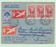Lettre 1956 Madagascar Tananarive Pour Mérignac Gironde, 10 Timbres – France Libre - Poste Aérienne - Brieven En Documenten
