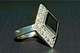 Delcampe - BELLE BAGUE ANCIENNE ARGENT Poinçon 925e GEAI Ou ONYX & MARCASSITES BIJOU BIJOUX - Bagues