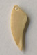 Oude Hanger In Ivoor Ivoire Elfenbein Ivory Amulet Token Afrique Pendant Belgisch Congo Belge Afrika Africa - Anciennes