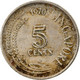 Monnaie, Singapour, 5 Cents, 1970, Singapore Mint, TB+, Copper-nickel, KM:2 - Singapore