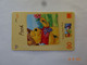 TÉLÉCARTE PHONECARD TARJETA TELEFONICA  PREPAYEE A CODE PERSONNAGE DESSIN ANIME POOH OURSON ORANGE - Origine Sconosciuta