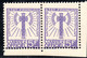 241.FRANCE,1943 OFFICIAL Y.T. 12 5.5FR.PAIR,MNH,AXE,WW II - Altri & Non Classificati