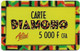 Senegal - Alizé - Carte Diamono, Cn. Normal Zero 0, GSM Refill 5.000CFA, Used - Senegal