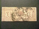 INGLATERRA Gran Bretaña1884 Queen Victoria £1 Watermark Globes Yvert 90 FU SG 186 FU - Usados