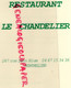 34- MONTPELLIER- MENU RESTAURANT LE CHANDELIER-267 RUE LEON BLUM- DINER TOYOTA 1999- - Menus