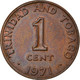 Monnaie, TRINIDAD & TOBAGO, Cent, 1971, Franklin Mint, TTB+, Bronze, KM:1 - Trinidad Y Tobago