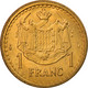 Monnaie, Monaco, Louis II, Franc, 1943, TTB+, Aluminum-Bronze, Gadoury:132 - 1922-1949 Louis II