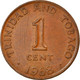 Monnaie, TRINIDAD & TOBAGO, Cent, 1968, Franklin Mint, TTB+, Bronze, KM:1 - Trinidad & Tobago