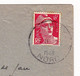 Lettre 1948 Inchy Nord Marianne De Gandon 6F Chef De Gare Paris Austerlitz Service Des Locations - 1945-54 Marianne Of Gandon