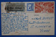 X8   INDO CHINA BELLE CARTE  1946 VOYAGEE   SAIGON  A  ST FLORENTIN FRANCE + AFF  INTERESSANT - Storia Postale