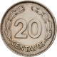 Monnaie, Équateur, 20 Centavos, 1966, TTB, Nickel Clad Steel, KM:77.1c - Ecuador