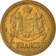 Monnaie, Monaco, Louis II, 2 Francs, 1943, Paris, TTB+, Aluminium - 1922-1949 Louis II