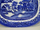 Delcampe - ANCIEN GRAND PLAT CERAMIQUE ANGLAISE ANCIENNE Décor JAPONISANT Couleur Bleue - Zonder Classificatie