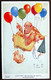CPA Lawson Wood Gran Pop Balloons Singe Singes Habillés Monkeys Ape Monkeys Animaux Humanisés - Wood, Lawson