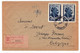 Lettre Recommandée 1949 Bulgarie Sofia Bulgaria Pair Stamp Georgi Mikhailov Dimitrov Георги Димитров - Lettres & Documents