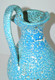 Delcampe - SUPERBE GRAND VASE AIGUIERE VALLAURIS VOLCANIQUE BLEU 1970 SEVENTIES 70' VINTAGE Collection Déco Vitrine - Vallauris (FRA)