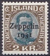 IS392 – ISLANDE – ICELAND – 1931 – GRAF ZEPPELIN TRIP – SG 181 MH 64 € - Poste Aérienne