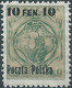 POLONIA-POLAND-POLSKA,1918 The Warsaw Issues 10/6Gr,Trace Of Hinged-Gum - Nuovi