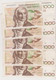 5 X 1000 Frank Type Gretry - 1000 Francs