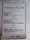 SETE CASINO KURSAAL PROGRAMME 1935 Dim 18 X 11.5 Cm A Finir De Décollé - Programas