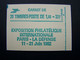 2219-C1a CONF. 8 CARNET FERME 20 TIMBRES LIBERTE DE GANDON 1,60 VERT PHILEXFRANCE 82 - Autres & Non Classés