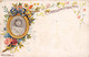 Thème. Carte A Système Avec Photo A Insérer   Médaillon Fleurs Jeune Fille  (3)   (voir Scan) - Cartoline Con Meccanismi