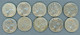 °°° Usa N. 432 - Lotto Di 10 Quarter Dollar Varie Date Circolate °°° - Loten