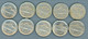 °°° Usa N. 425 - Lotto Di 10 Five Cents Varie Date Circolate °°° - Lots