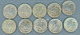 °°° Usa N. 430 - Lotto Di 10 Quarter Dollar Varie Date Circolate °°° - Lotti