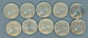 °°° Usa N. 429 - Lotto Di 10 Quarter Dollar Varie Date Circolate °°° - Mixed Lots