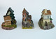 Vintage Miniature Traditional House Models - 3 Different Styles - Buildings