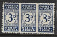 SOUTH AFRICA 1943 - 1944 3d POSTAGE DUE SG D33 MOUNTED MINT TOP VALUE OF THE SET Cat £75 - Impuestos